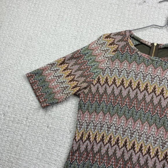 Twik By Simons Bodycon Dress Boho Retro Missoni-Style Multicolor 70's Chic Sz L - Picture 3 of 16